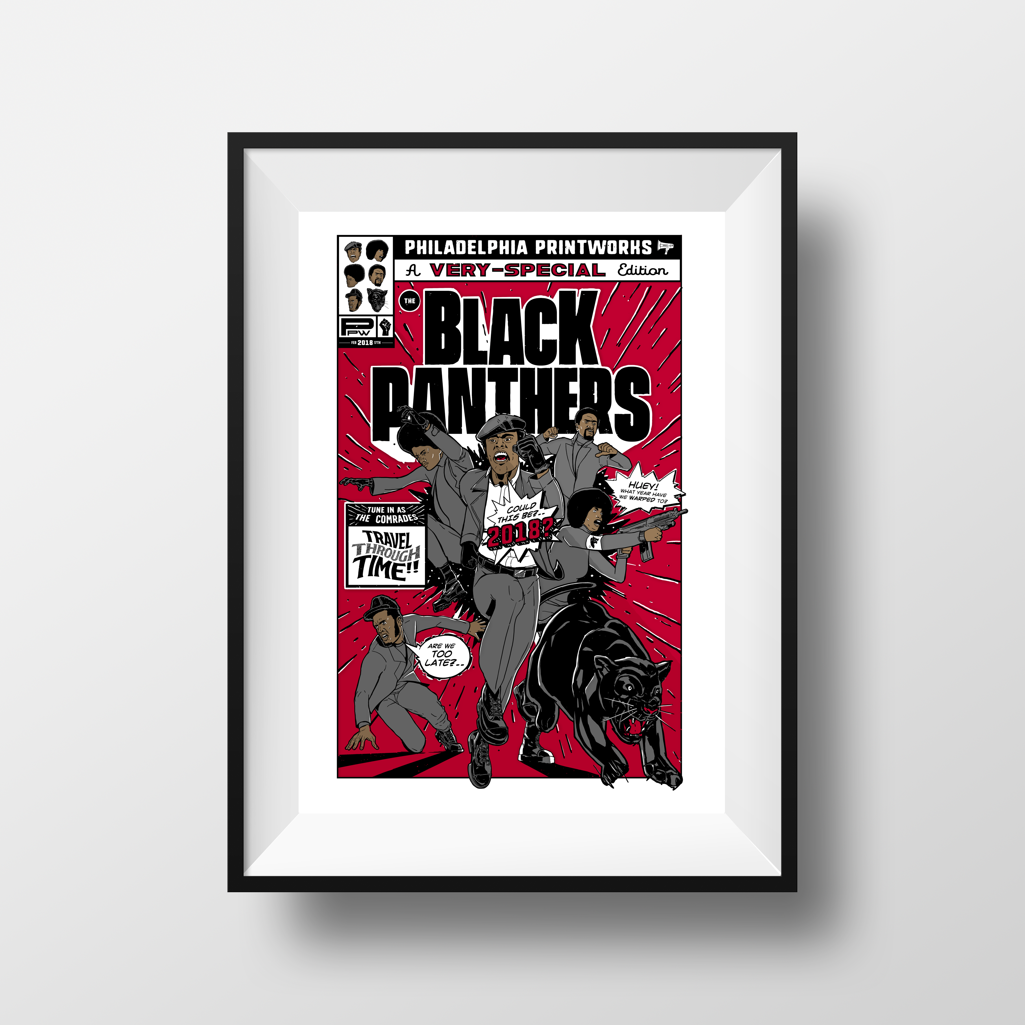 Black Panthers Comic Poster | Donte Neal – Black Owned Everything