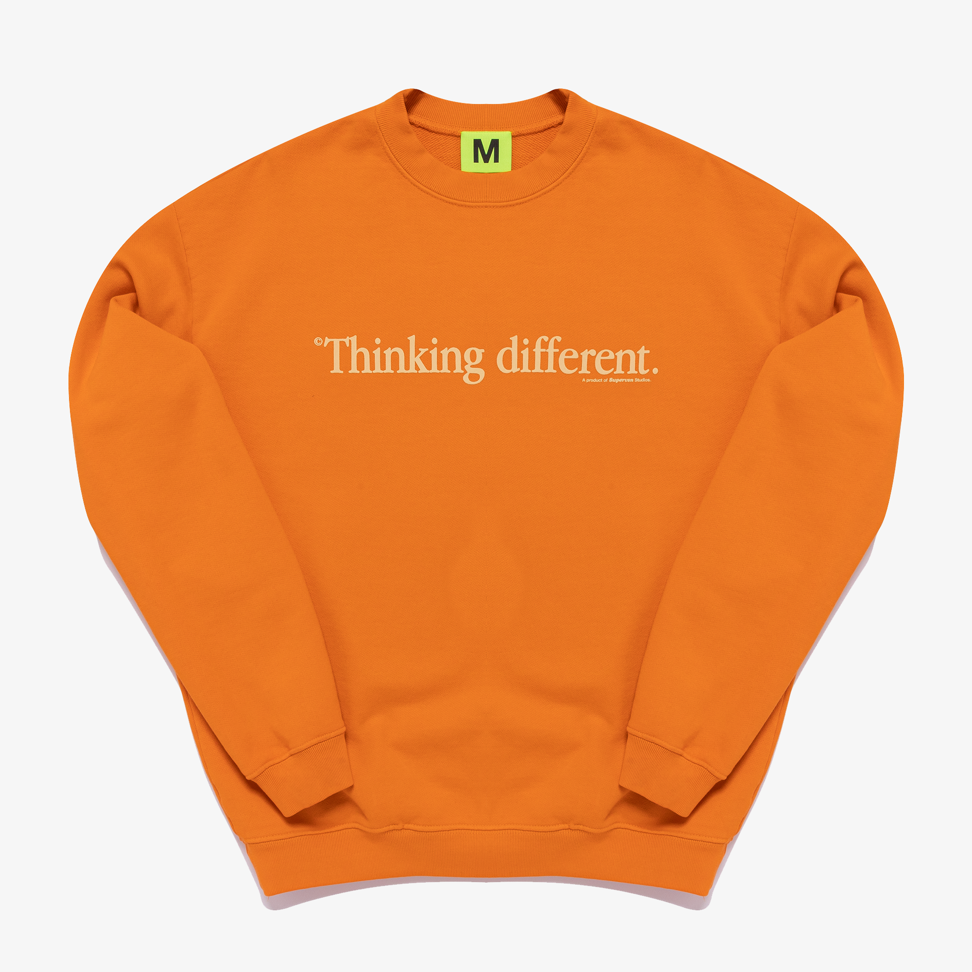 THINKING DIFFERENT CREWNECK (TURMERIC)