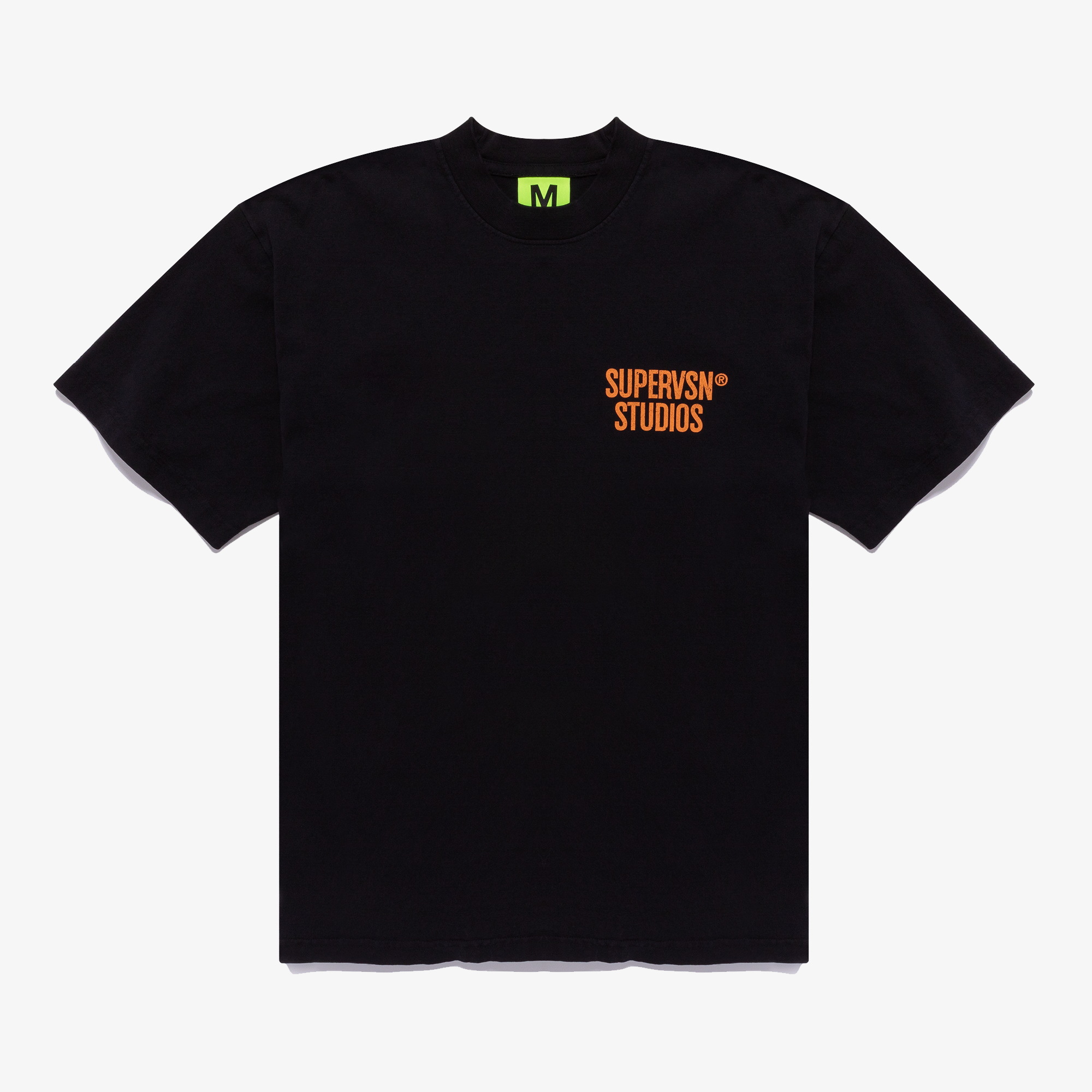 STUDIO STACKED TEE (BLACK) – Black Owned Everything