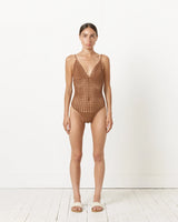 CELINA ONE PIECE SWIMSUIT / BROWN