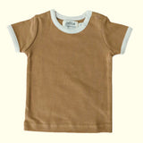 retro organic ss top | caramel