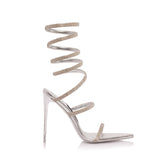 CANDY SANDAL 120 MM | SILVER