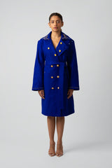 Ilya Indigo Wool Coat