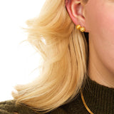 Lina Striped Ball stud earring