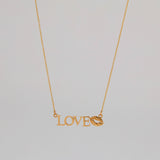 Lip Love Gold Necklace