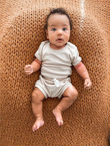 Organic Shoulder Snap Bodysuit | Ginger