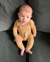 Organic Baby Pants | Wheat