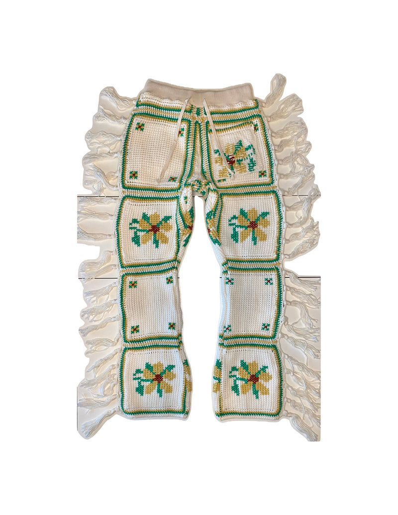 Earth Flower Fringe Pants