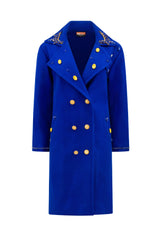 Ilya Indigo Wool Coat