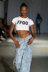 Kelly Cargo Sequin Denim Pants