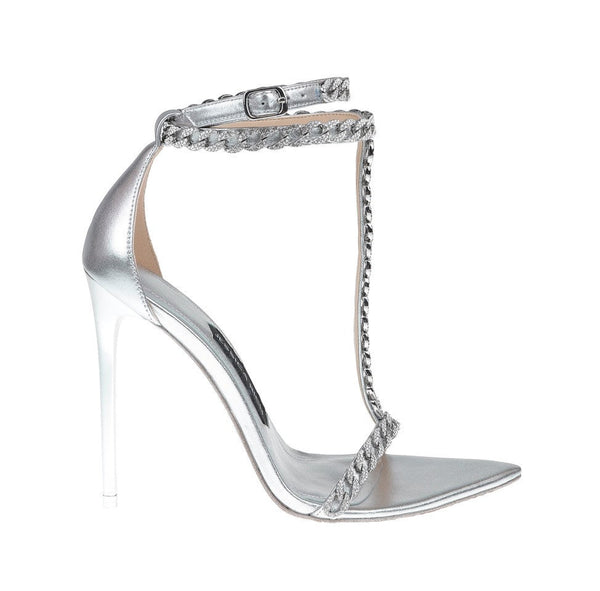 LUXE SANDAL 120 MM | SILVER