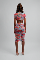 Holly Ruched Floral Print Set