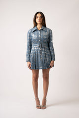 Michelle Sequin Denim Dress