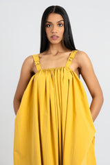Paola Mustard Maxi Boho Dress