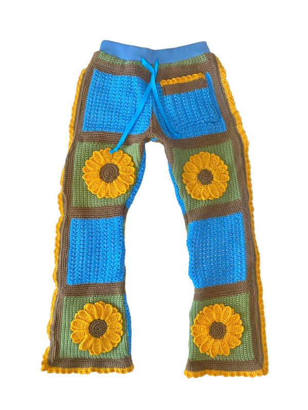 Sunflower Skies Crochet Pants