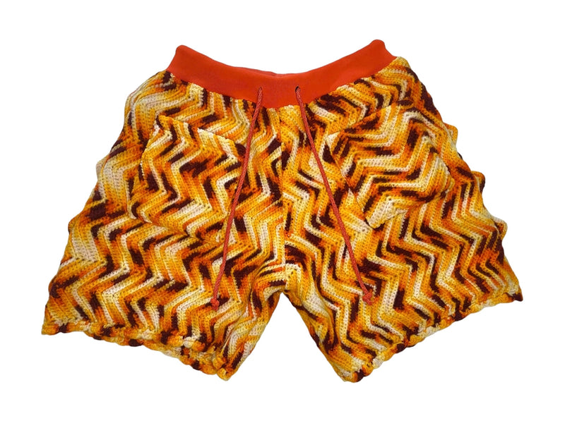 Sun Waves Crochet Shorts