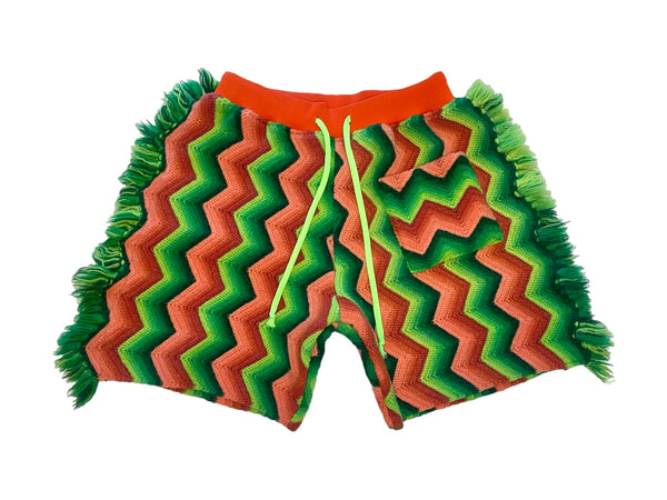 Watermelon Fringe Shorts