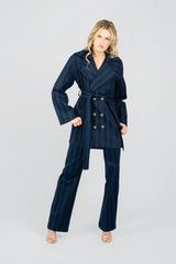 Ramona Striped Short Coat