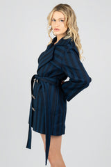 Ramona Striped Short Coat