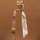Sepia Satin-lined Tie Headband