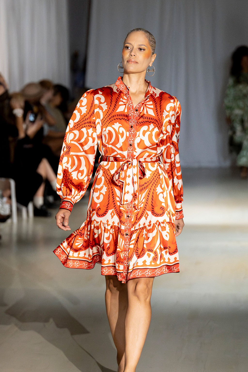 zara burnt orange dress Sunset Glam in a Burnt Orange Zara Dress