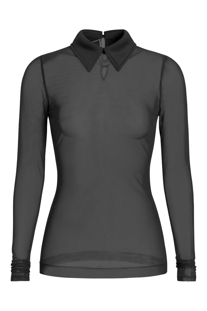 Jada Mesh Collar Top