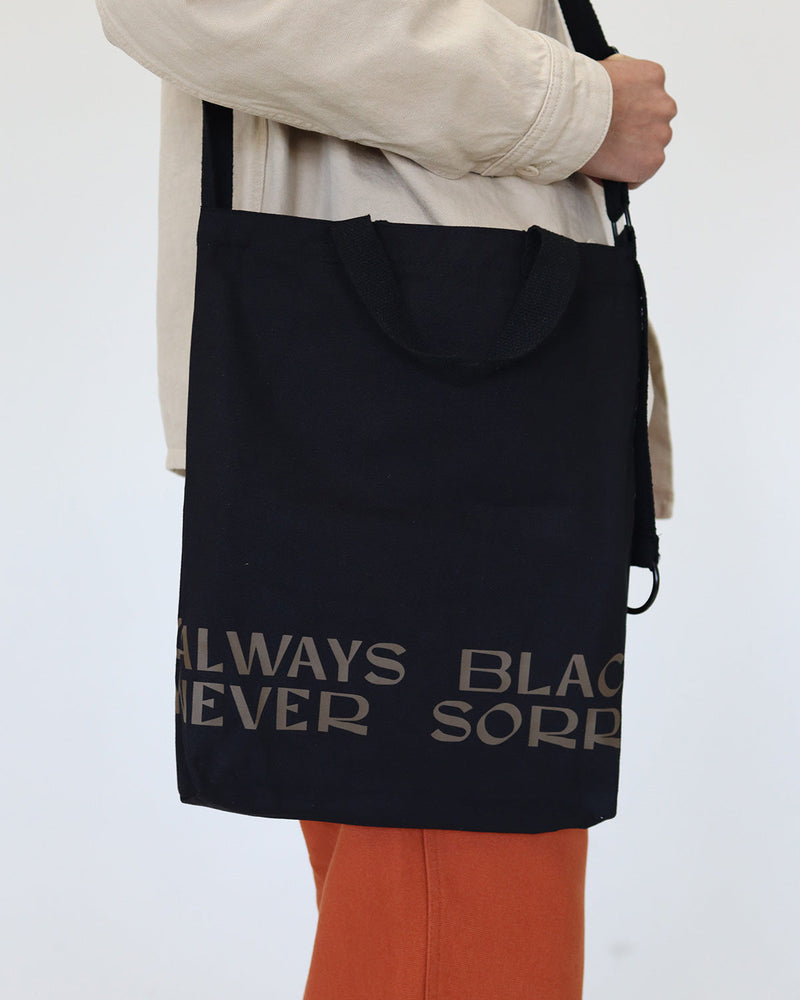 Always Black, Never Sorry Messenger Bag