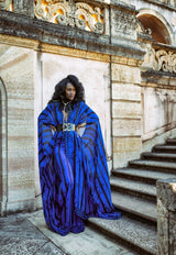 Blue Eloise Goddess Kaftan