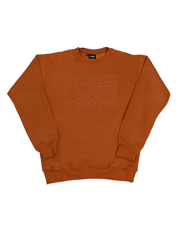 PBP - Crewneck Sweatshirt (Brown) - 3D Embroidery