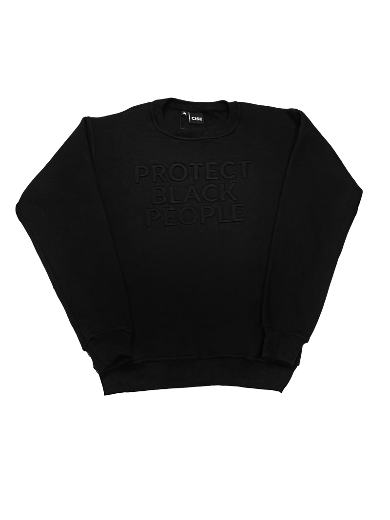 PBP - Crewneck Sweatshirt (Black) - 3D Embroidery