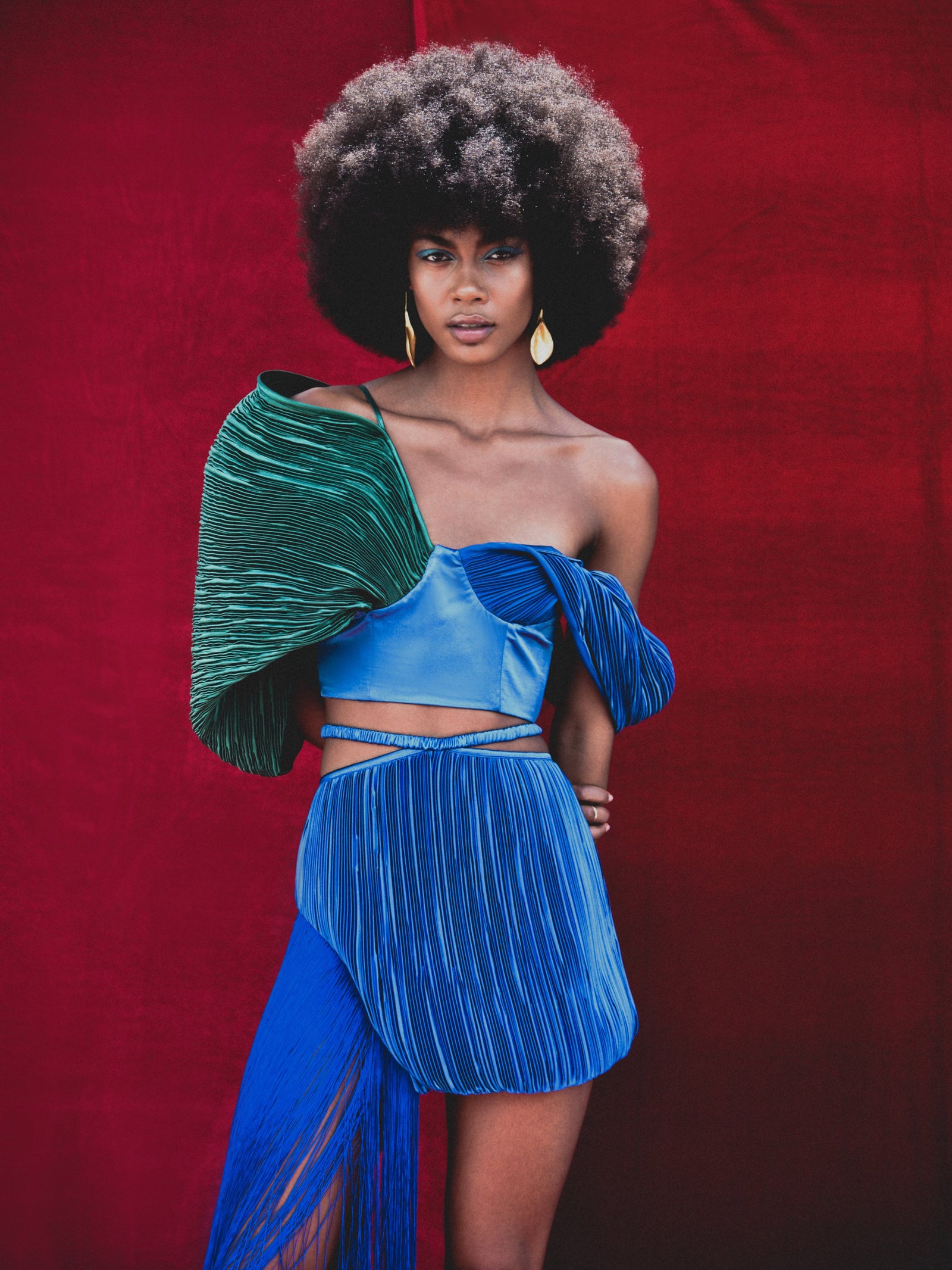 Lulu sculptural draped stretch peau de soie corset top – Black