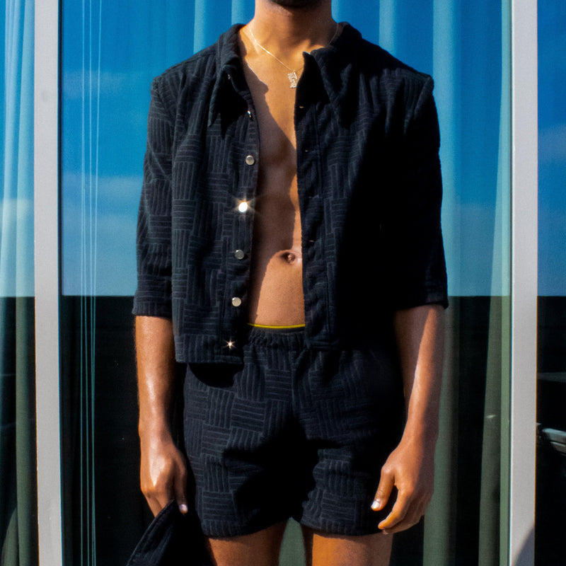 Terry Button Up