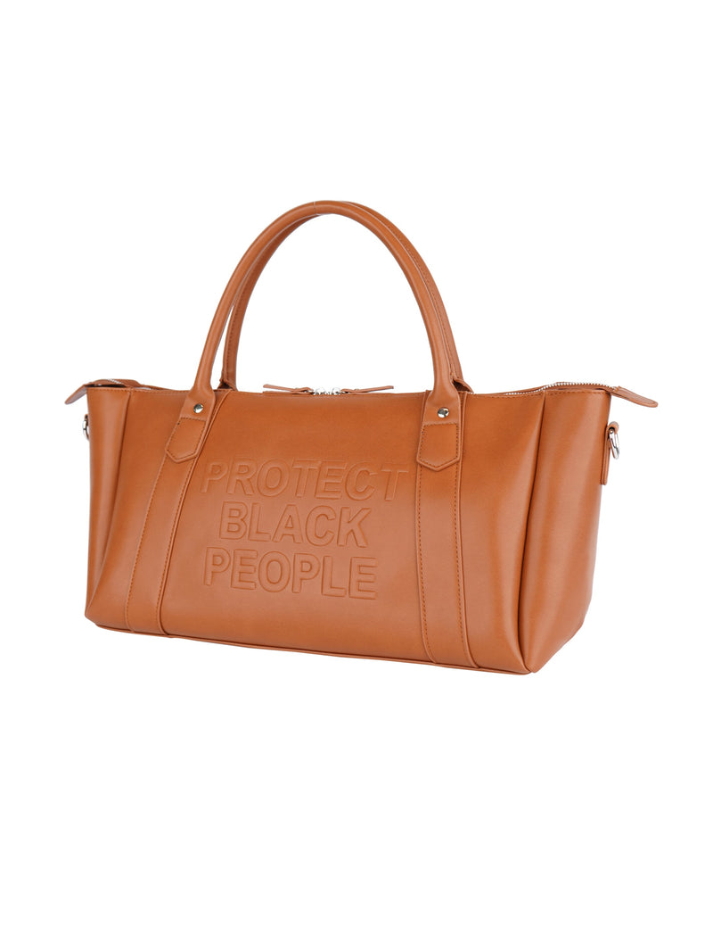 PBP - Vegan Leather Duffle Bag (Brown)