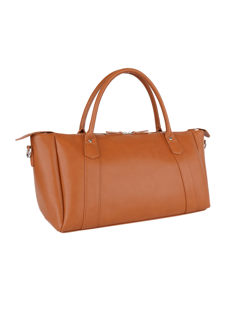 PBP - Vegan Leather Duffle Bag (Brown)