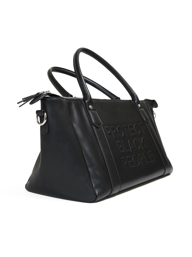 PBP - Vegan Leather Duffle Bag (Black)