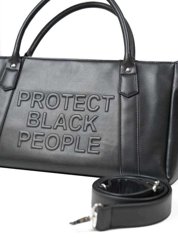 PBP - Vegan Leather Duffle Bag (Black)