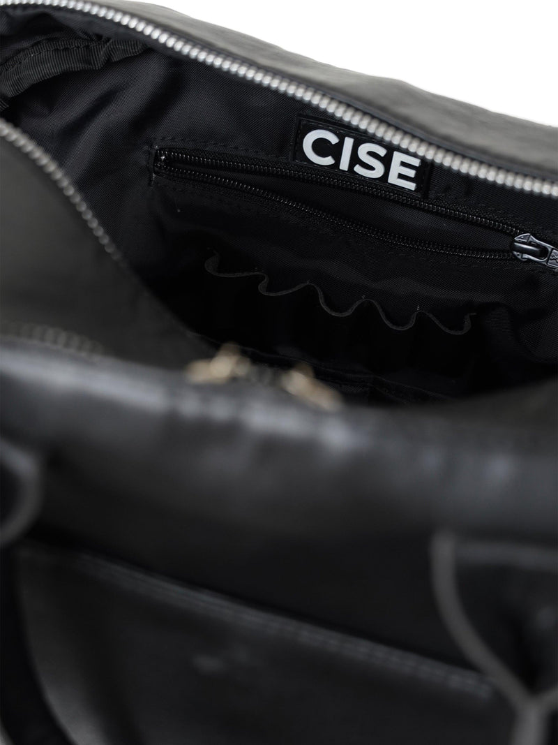 CISE - Vegan Leather Backpack (Black)