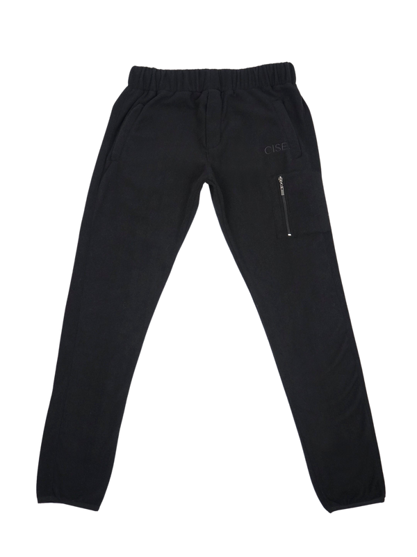 Kennedy Quarter-Zip Sweatpants (Matte Black)