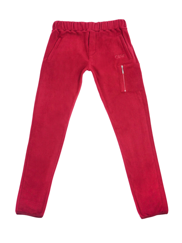 Kennedy Quarter-Zip Sweatpants (Merlot)