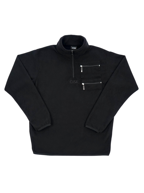 Kennedy Quarter-Zip Pullover (Matte Black)