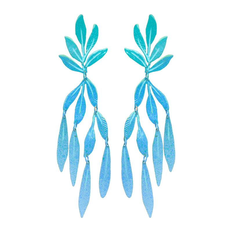 Azure Sea Forest Earrings