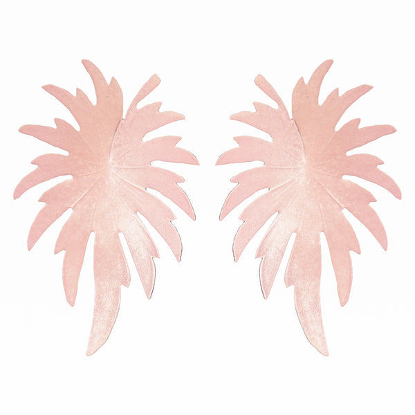 Blush Palm Earrings