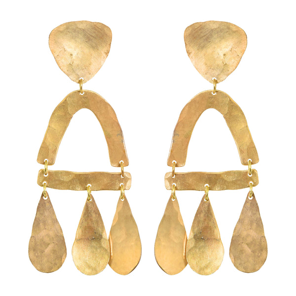 Brass Castara Earrings