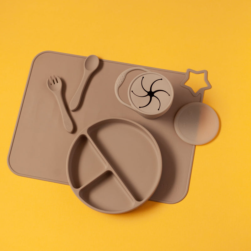 Silicone Suction Plate (Taupe)