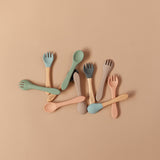 Bamboo Spoon and Fork Set (Taupe)