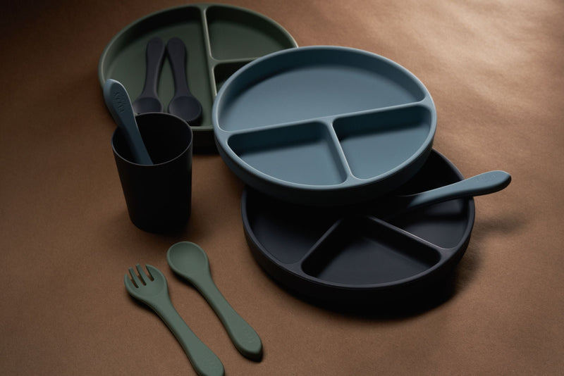 Silicone Spoon and Fork Set (Sage)