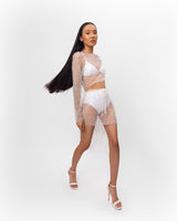 PEARL JEWELED SKIRT