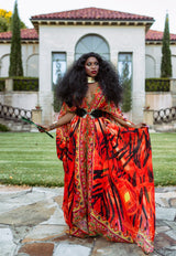 Dahlia Goddess kaftan