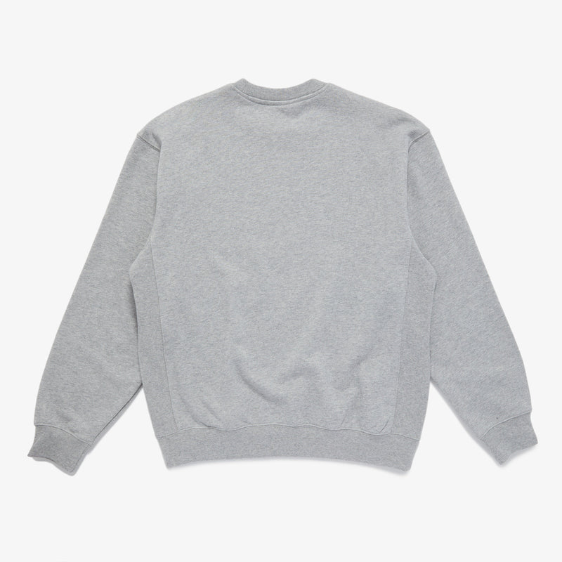 SUPERVSN LOGO CREWNECK (HEATHER GREY)