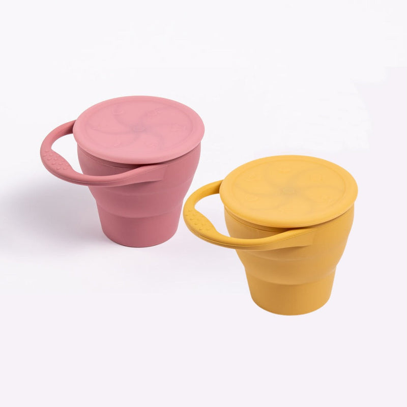 Eizzy Toddler/baby Silicone Snack Cup 2pk set